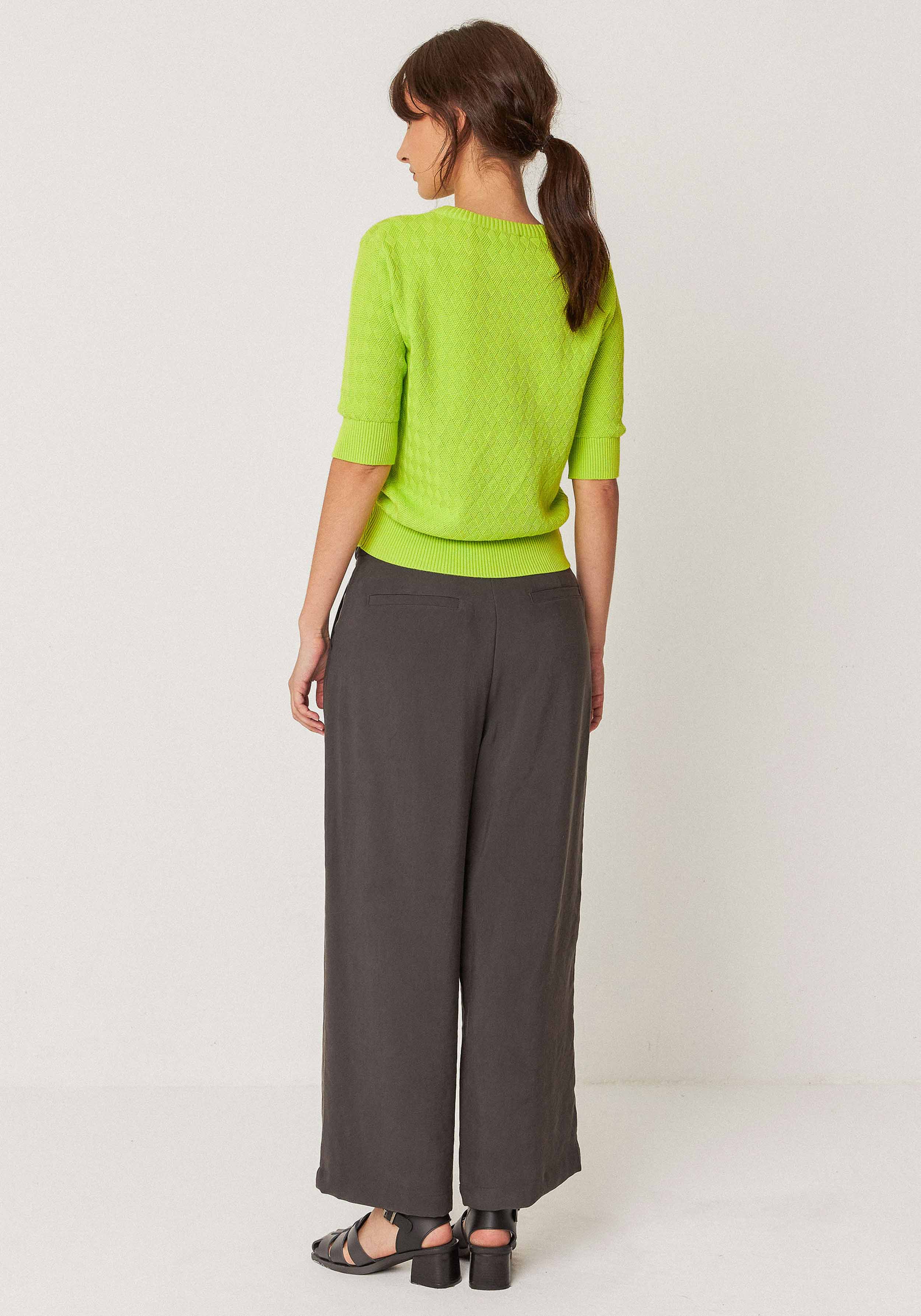 SKFK Kurzarmpullover Muike Acid Green