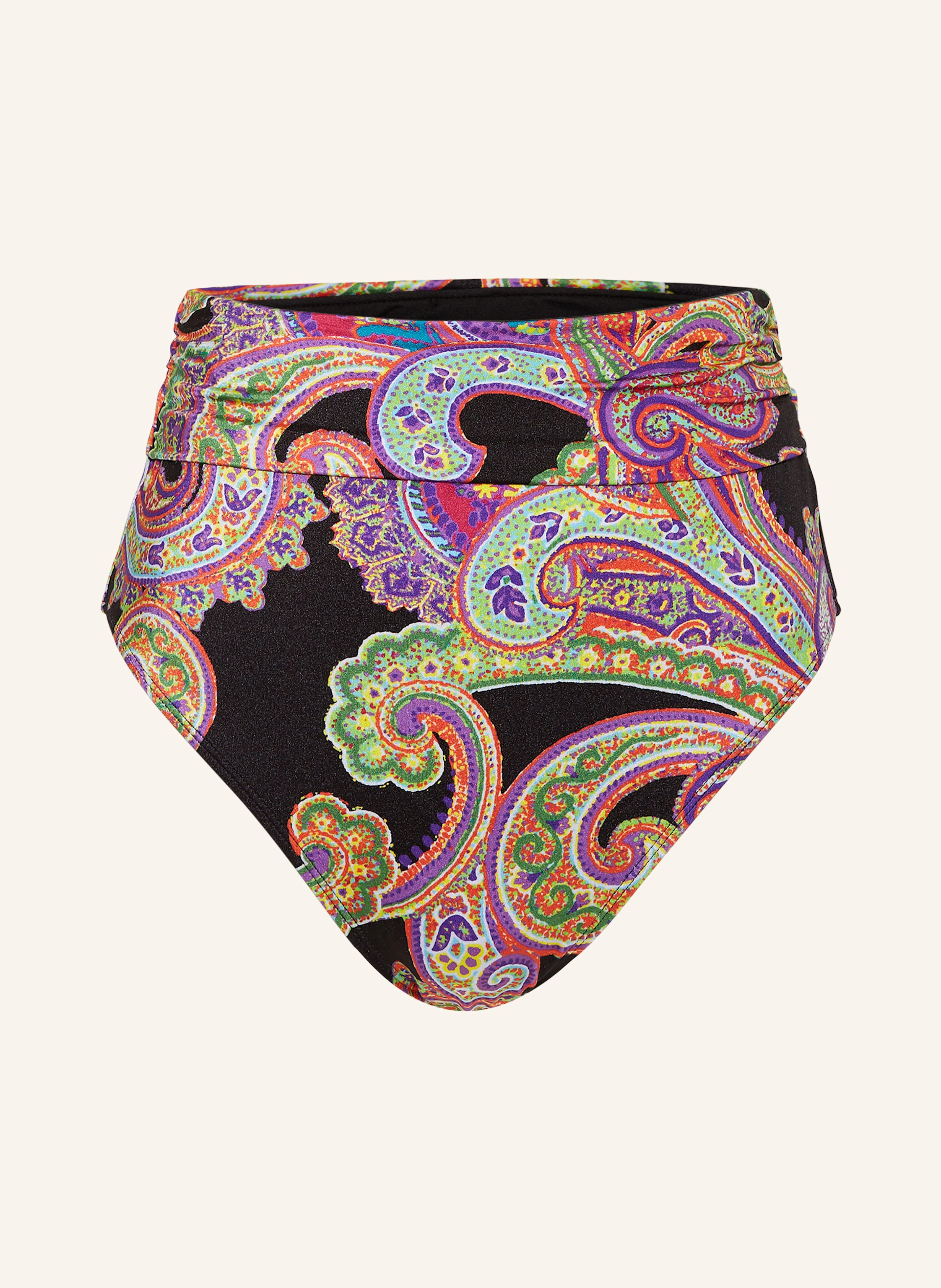 LAUREN RALPH LAUREN High-Waist-Bikini-Hose BORDADO PAISLEY