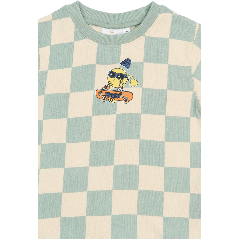 Køb THE NEW Siblings Aqua Gray Aop Tnstsebastian Os S_S Tee