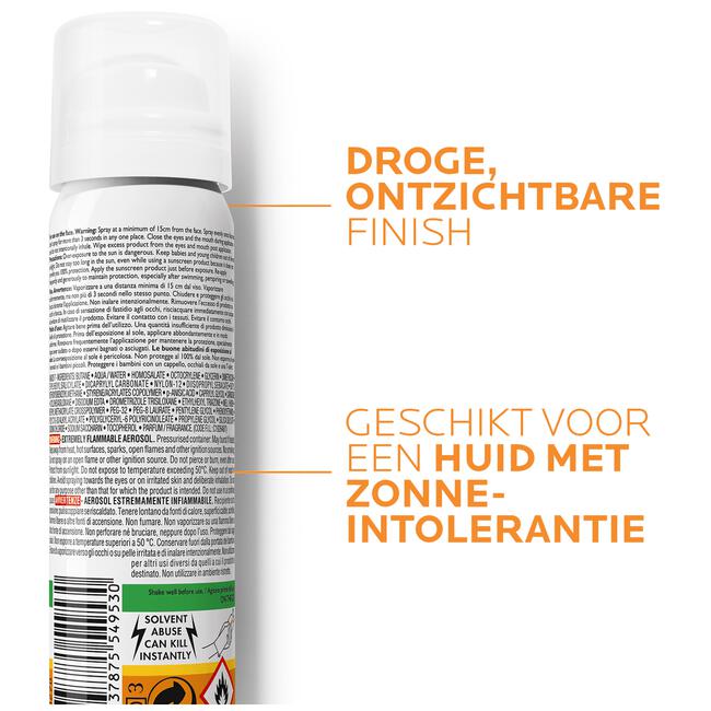 La Roche-Posay Anthelios Zonnebrand Mist Gezicht SPF50 75 ML