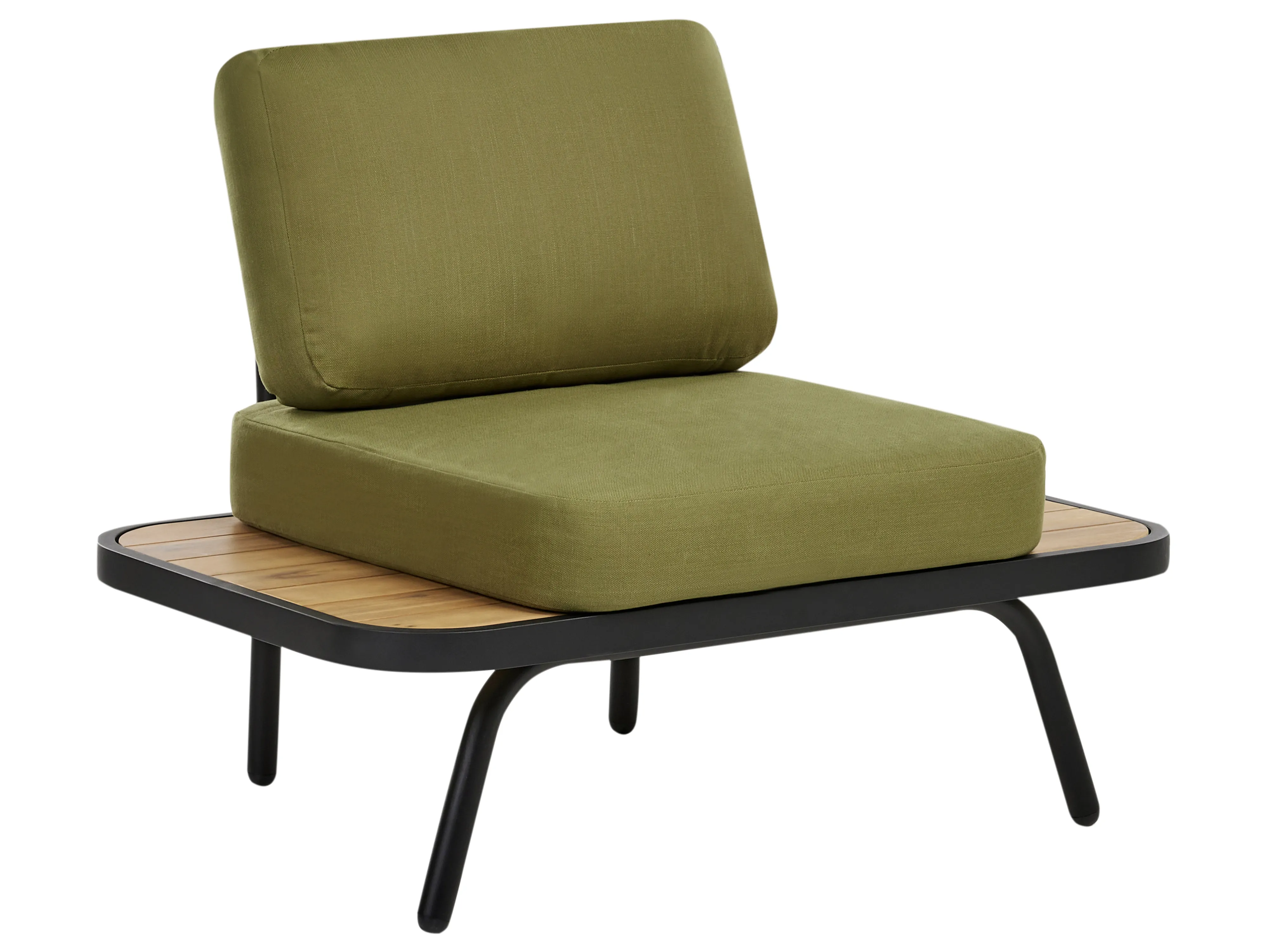 Loungeset met tafel 4-zits MINOZZO Gecertificeerd acaciahout Olijfgroen