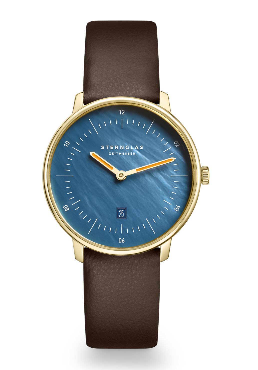 Sternglas Naos XS Quarz Perlmutt Blau S01-NDP07-KL18