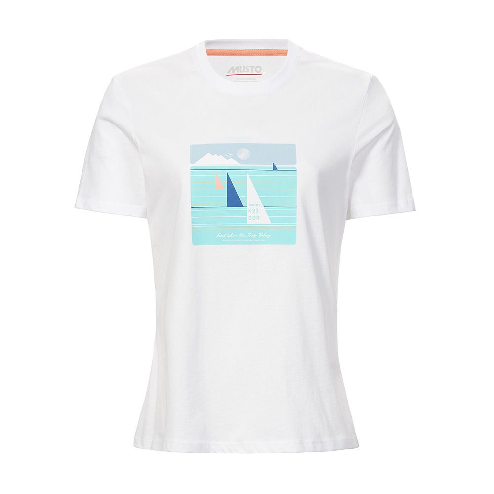 Musto MARINA GRAPHIC 2.0 - Tee-shirt Femme white