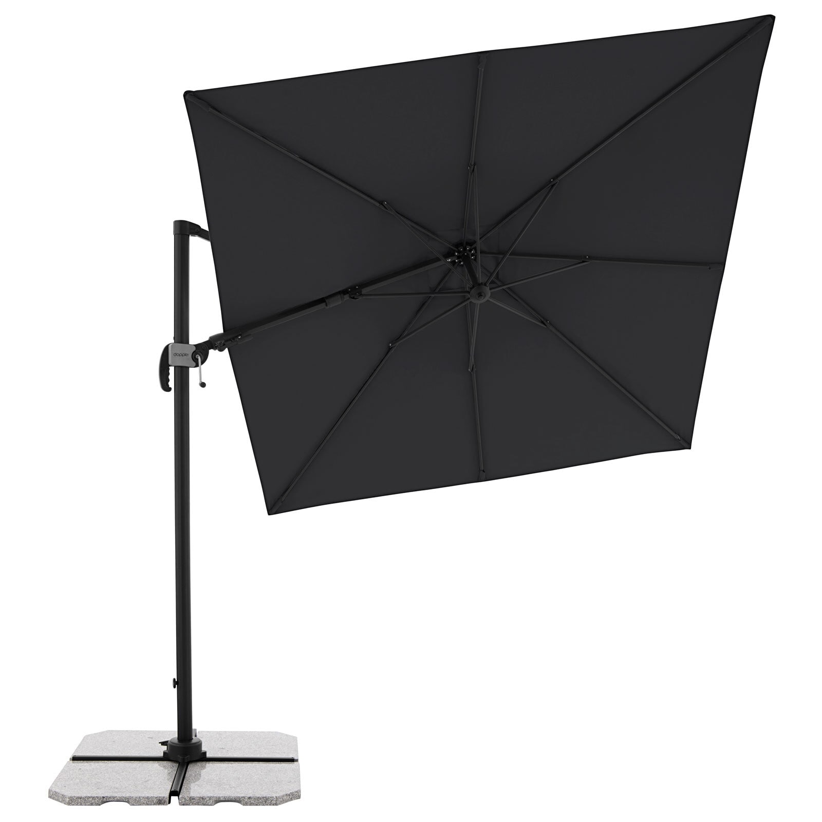 Garden FLAIR Ampelschirm NORMA 2-teilig 230 x 230 cm anthrazit