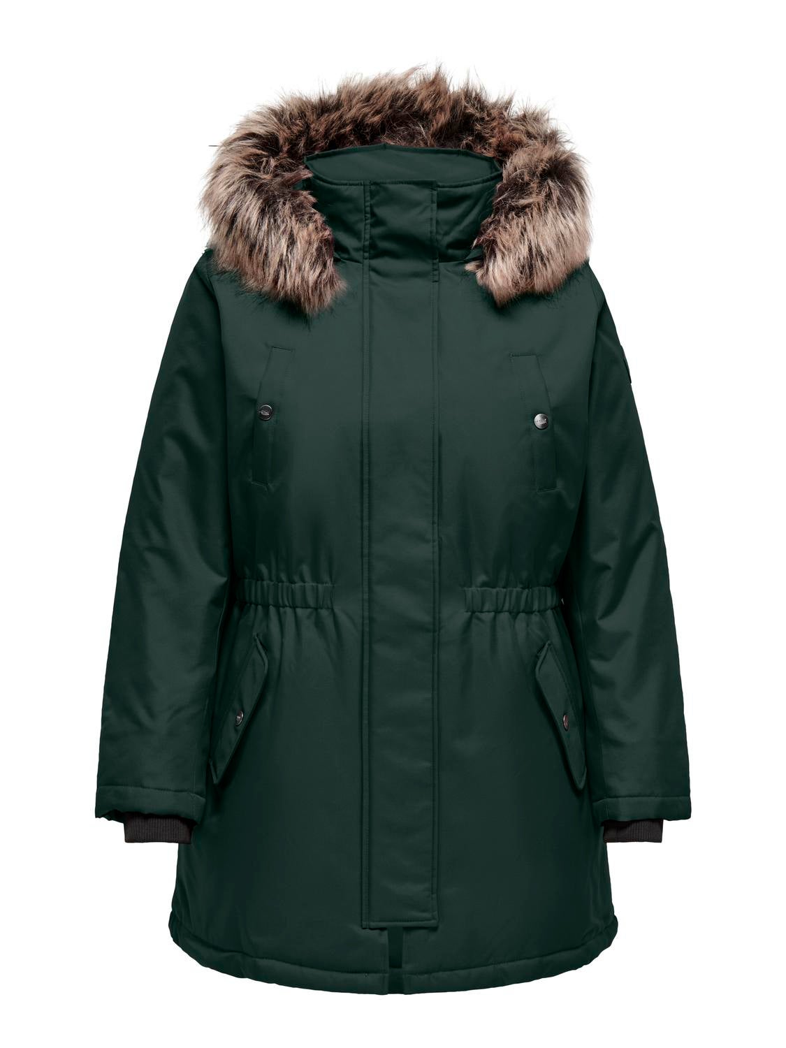 CARIRENA Langer Parka Scarab