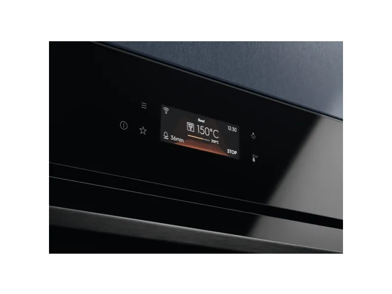 Electrolux SteamBoost 800 EOB8S39WZ - Ovn - med dampfunktion - til indbygning - Wi-Fi - niche - bredde: 56 cm - dybde: 55 cm - højde: 59 cm - med selv-rengøring - Klasse A   - sort