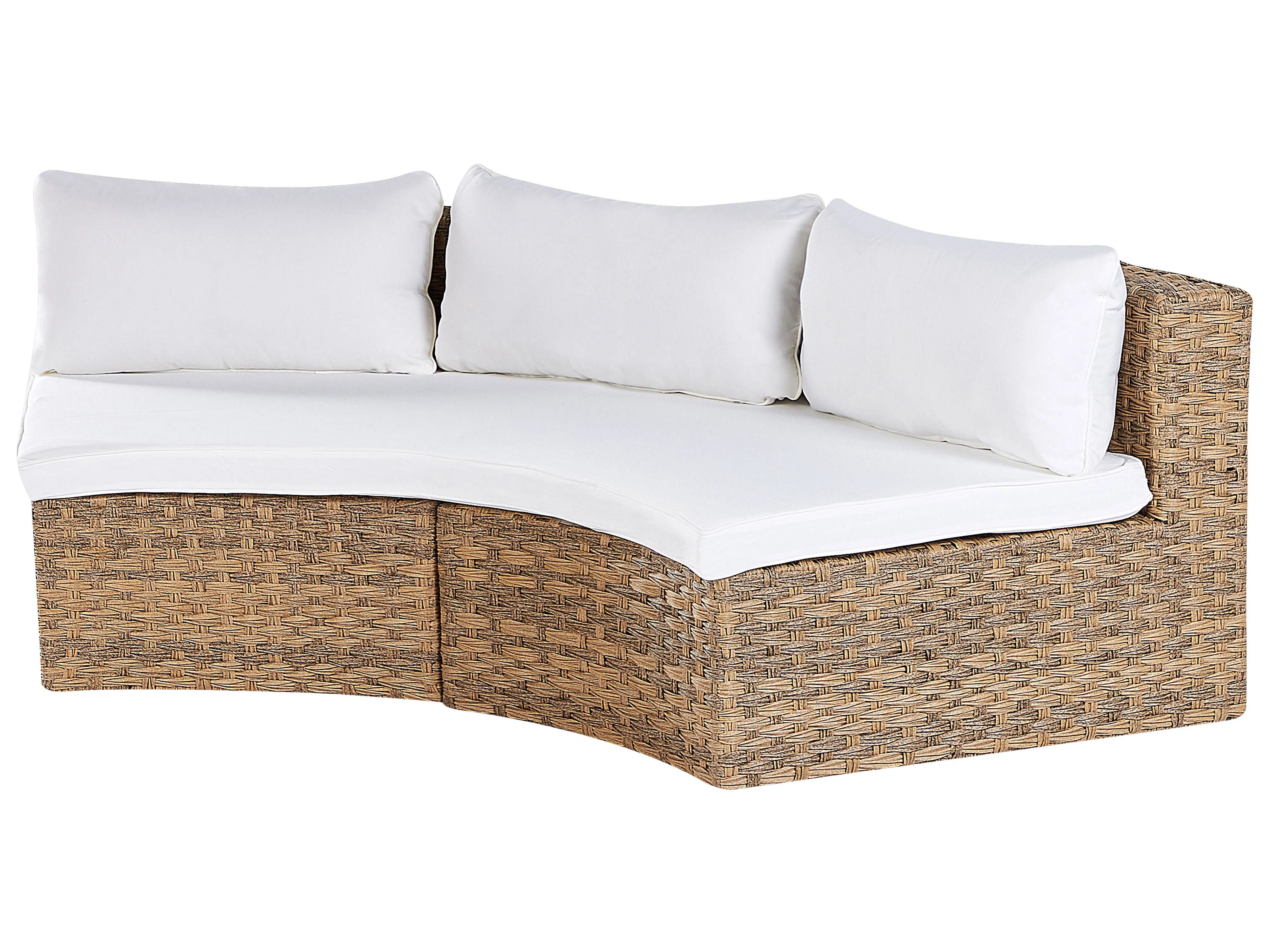 Loungeset met tafel 9-zits SEVERO PE rotan Goudbruin