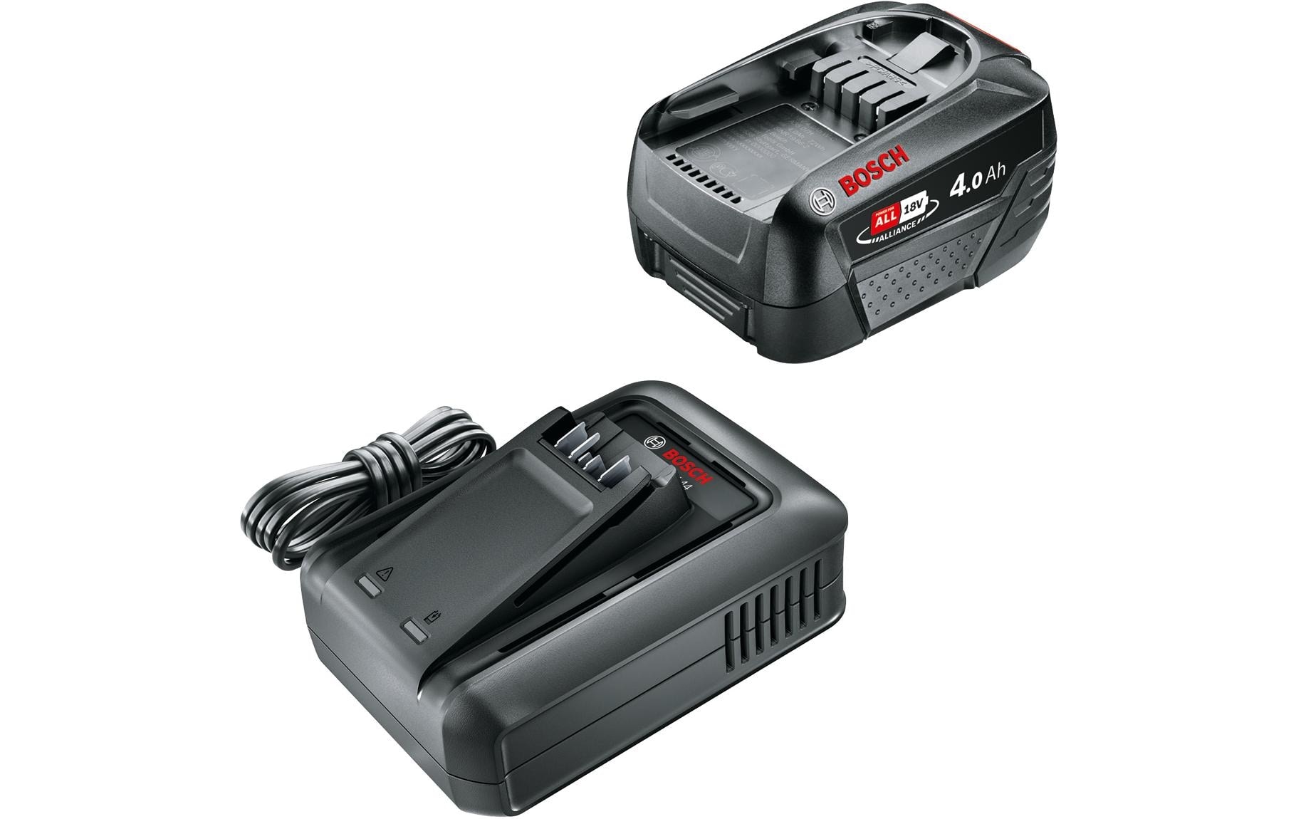 BOSCH Akku »Starterset 18 V, 4 Ah + AL 18 V-44 - EU« 18,0