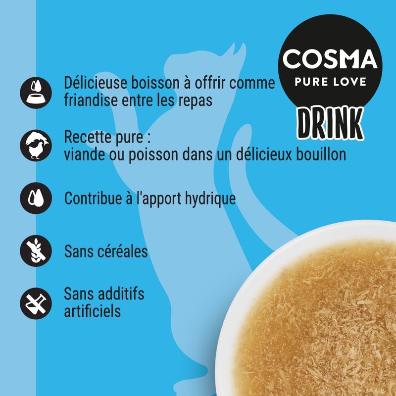 Cosma Drink 6 x 100 g pour chat