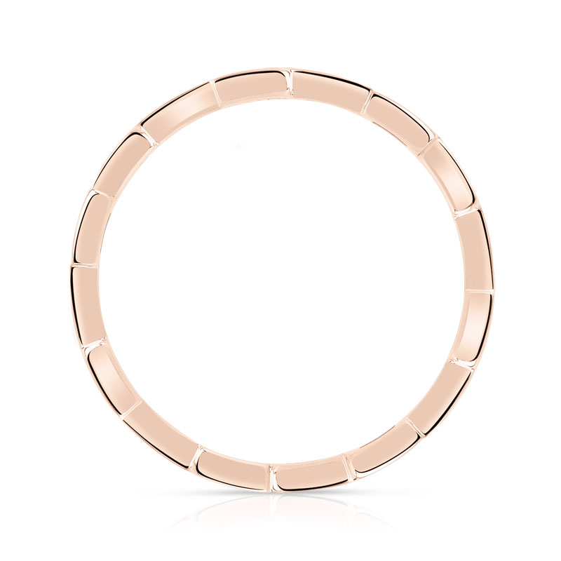 Bague or 375 rose