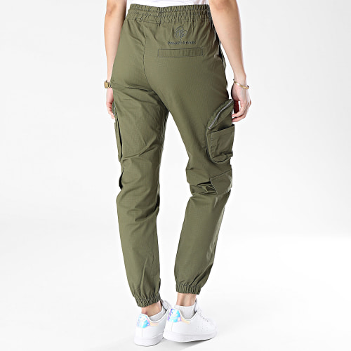 Pantalon Cargo Femme F234205 Vert Kaki