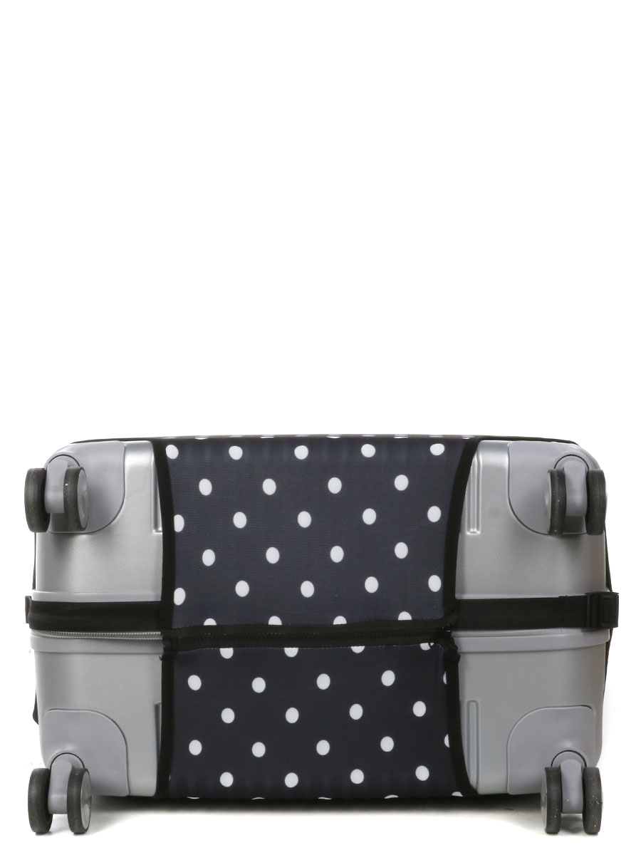 Housse de valise Periea Black with White Dots L