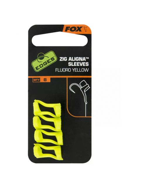 Fox Edges Zig Aligna Sleeves Fluoro Yel - Hookbait -