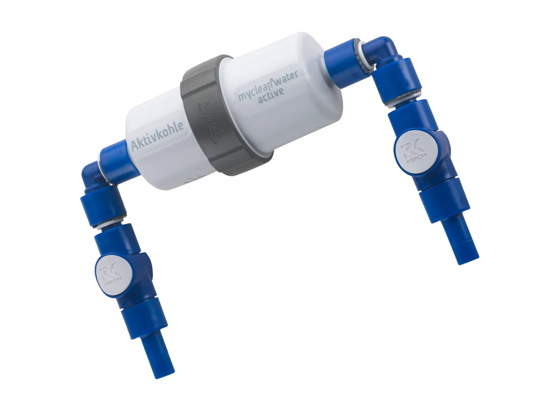 Reich myclean Active waterfilter voor schoon drinkwater - haaks