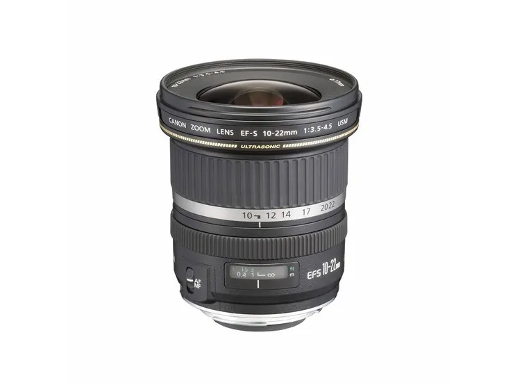 Canon EF-S - Vidvinkel zoom objektiv - 10 mm - 22 mm - f/3.5-4.5 USM - Canon EF/EF-S - for EOS 1000, 40, 450, 50, 500, 7D, Kiss F, Kiss X2, Kiss X3, Rebel T1i, Rebel XS, Rebel XSi