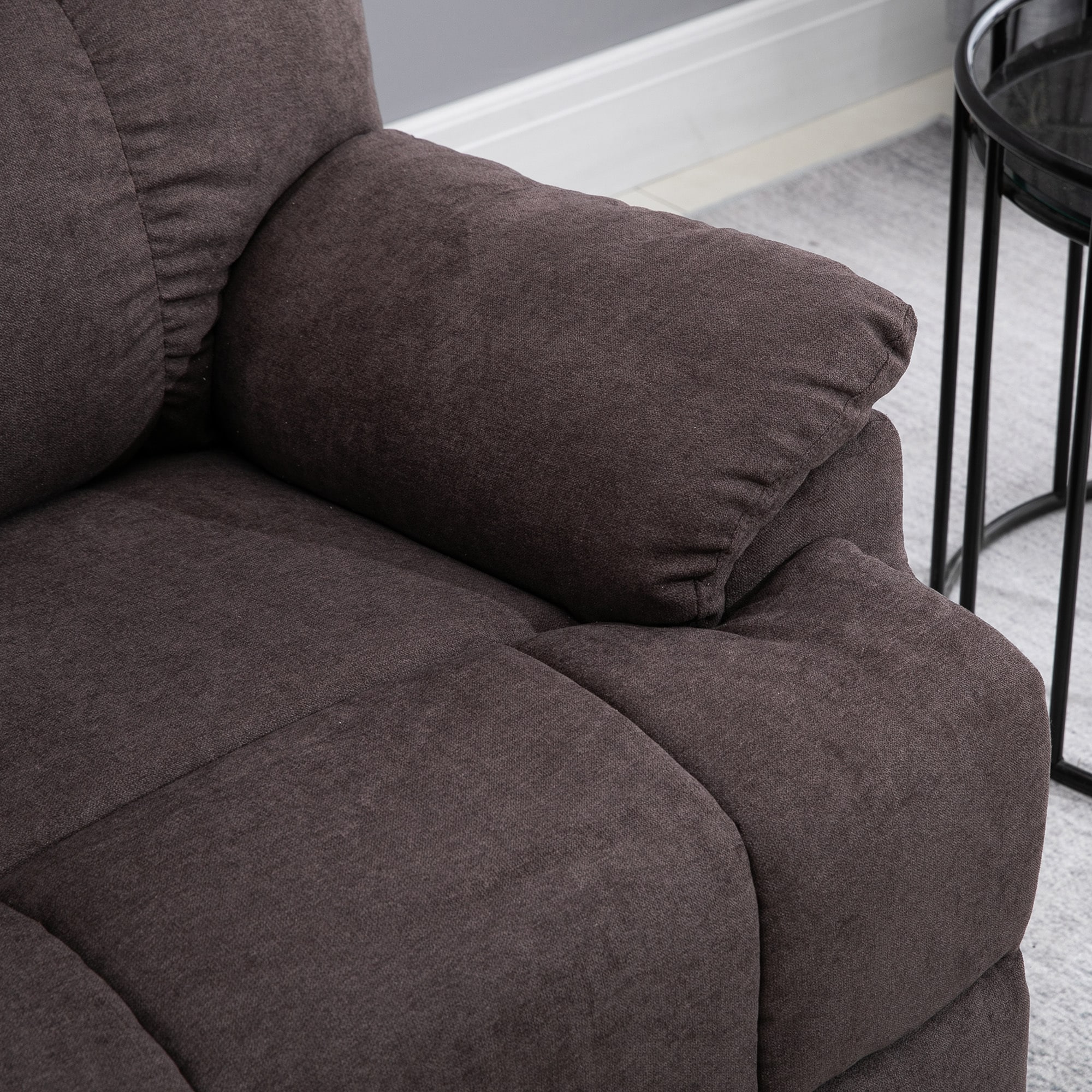 HOMCOM Sessel mit Aufstehhilfe, Liegefunktion und 8 Vibrationsmassagepunkten 83L x 95B x 105H cm