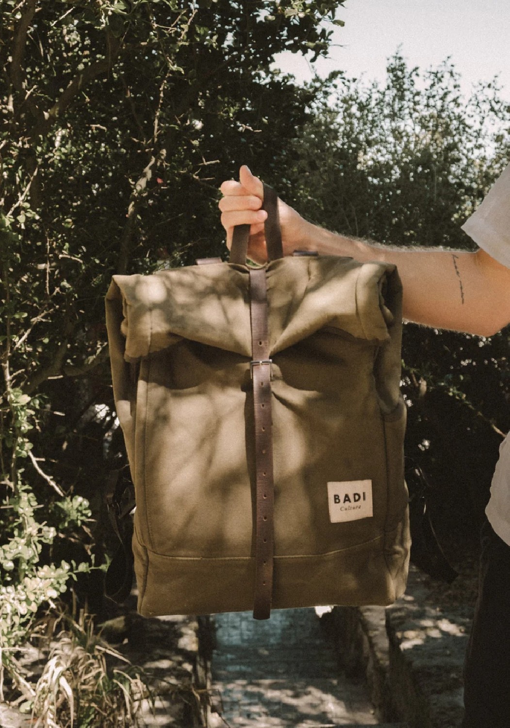 BADI Culture Roll-Over Rucksack Roll-Over Backpack Dark Green