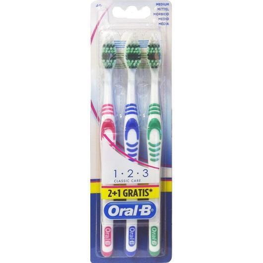 Oral-B 1 2 3 Classic Care Tandenborstels 3 Stuks