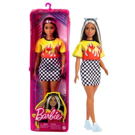 Barbie Fashionistas Puppe, kurvig, lange Haare mit Strähnchen