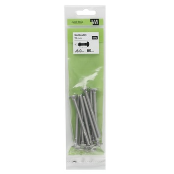 KARWEI slotbout rvs 6x80 mm (10 stuks)