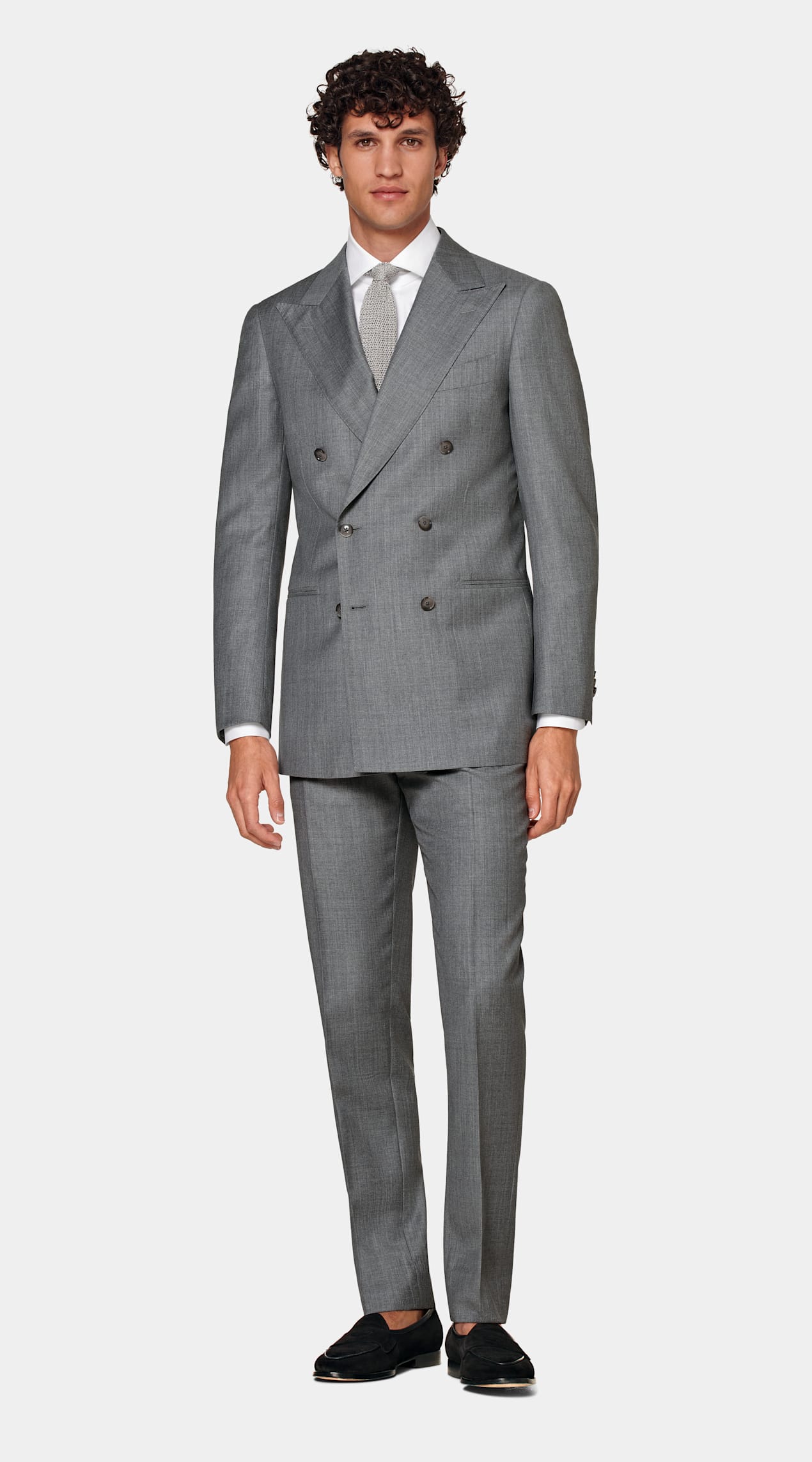 Costume Perennial Havana coupe Tailored gris clair
