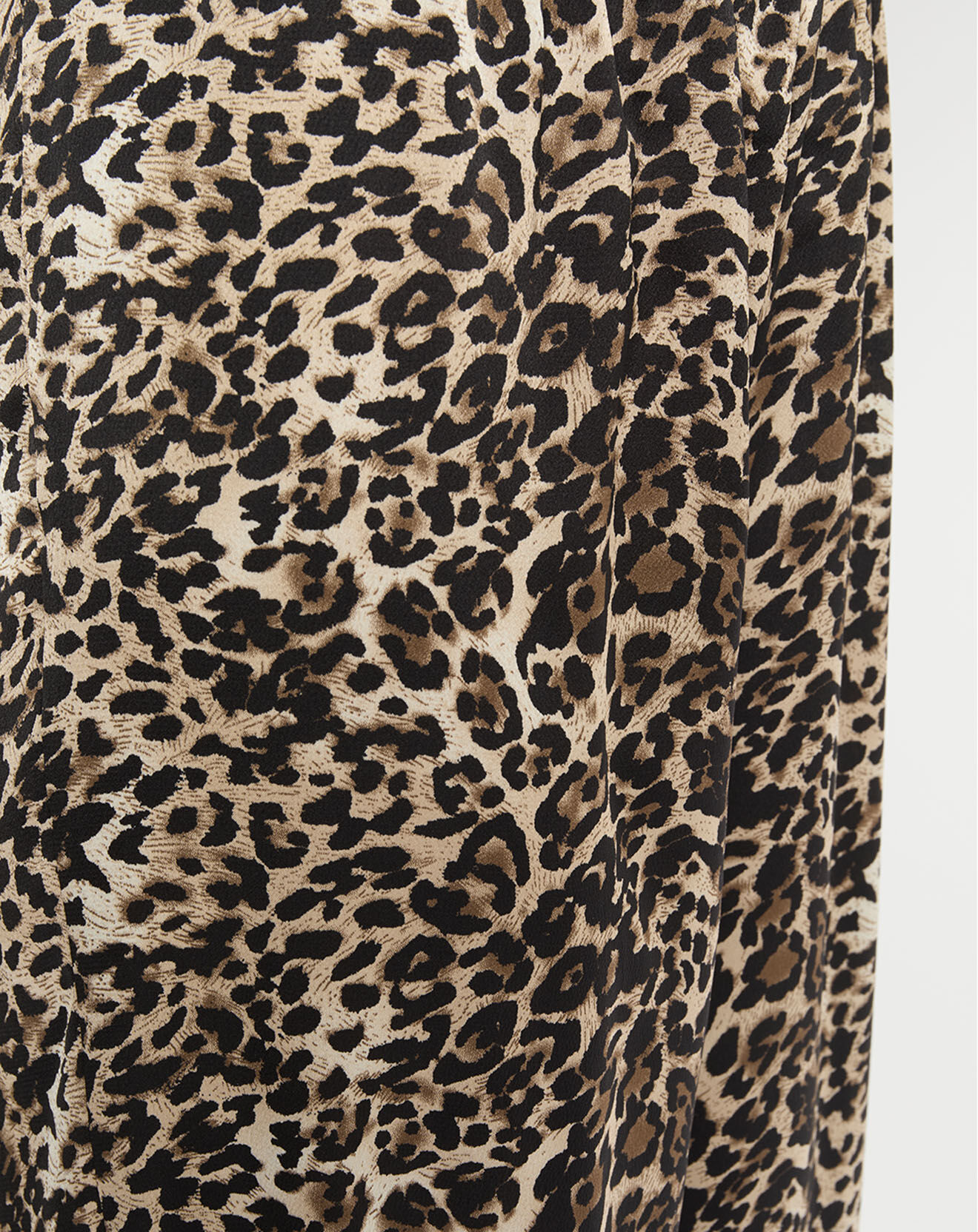 Lauren Vidal Pantalon West imprimé léopard beige/noir