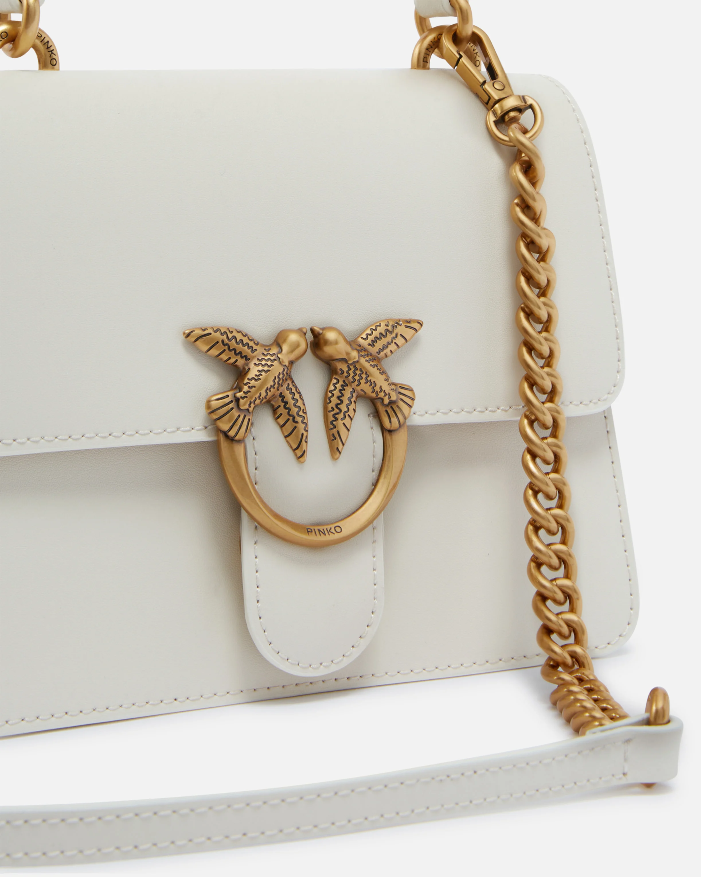 Mini love bag one light simply à anse supérieure | Blanc