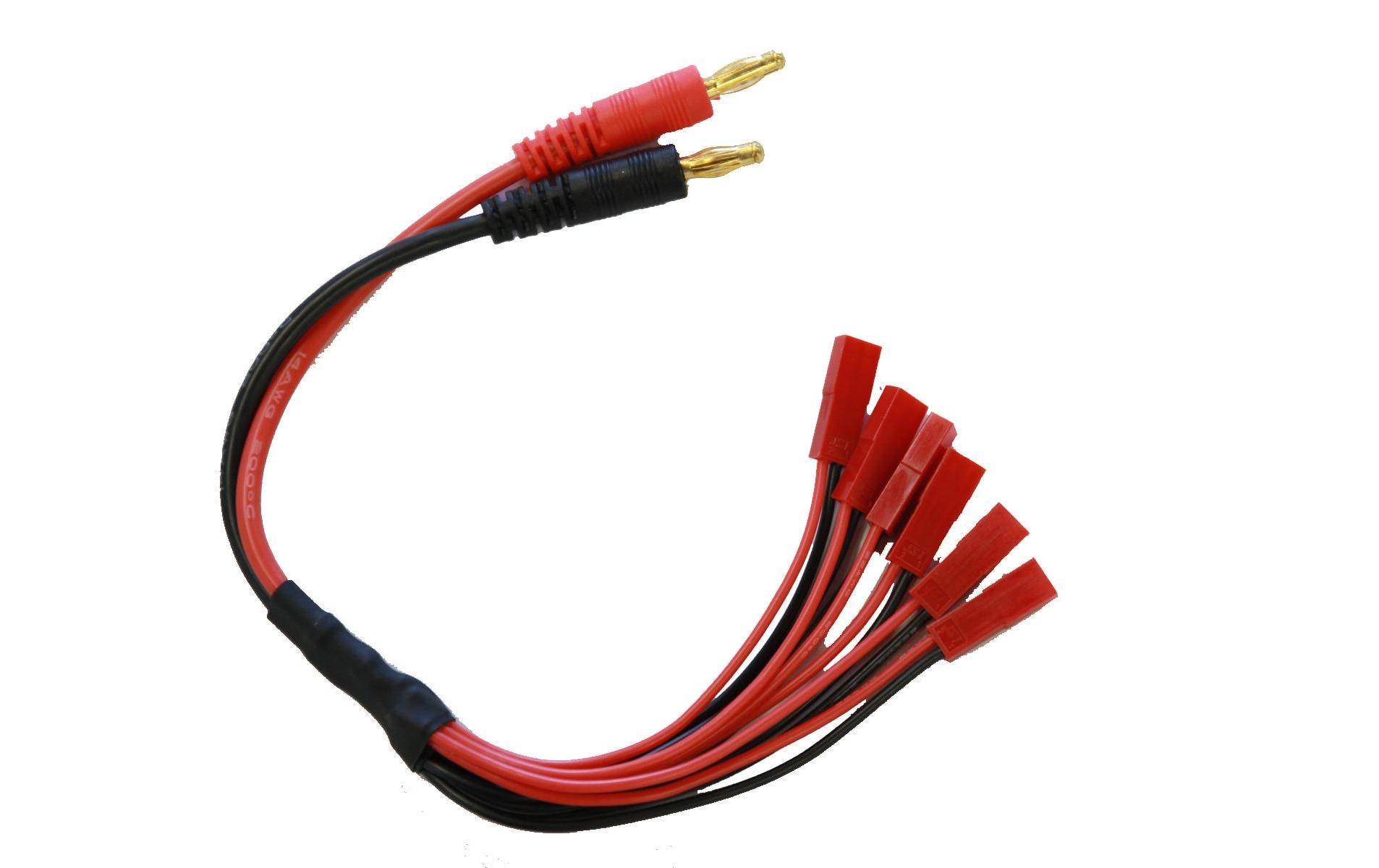 Ladekabel 4 mm Bananenstecker zu JST-BuchseLadekabel