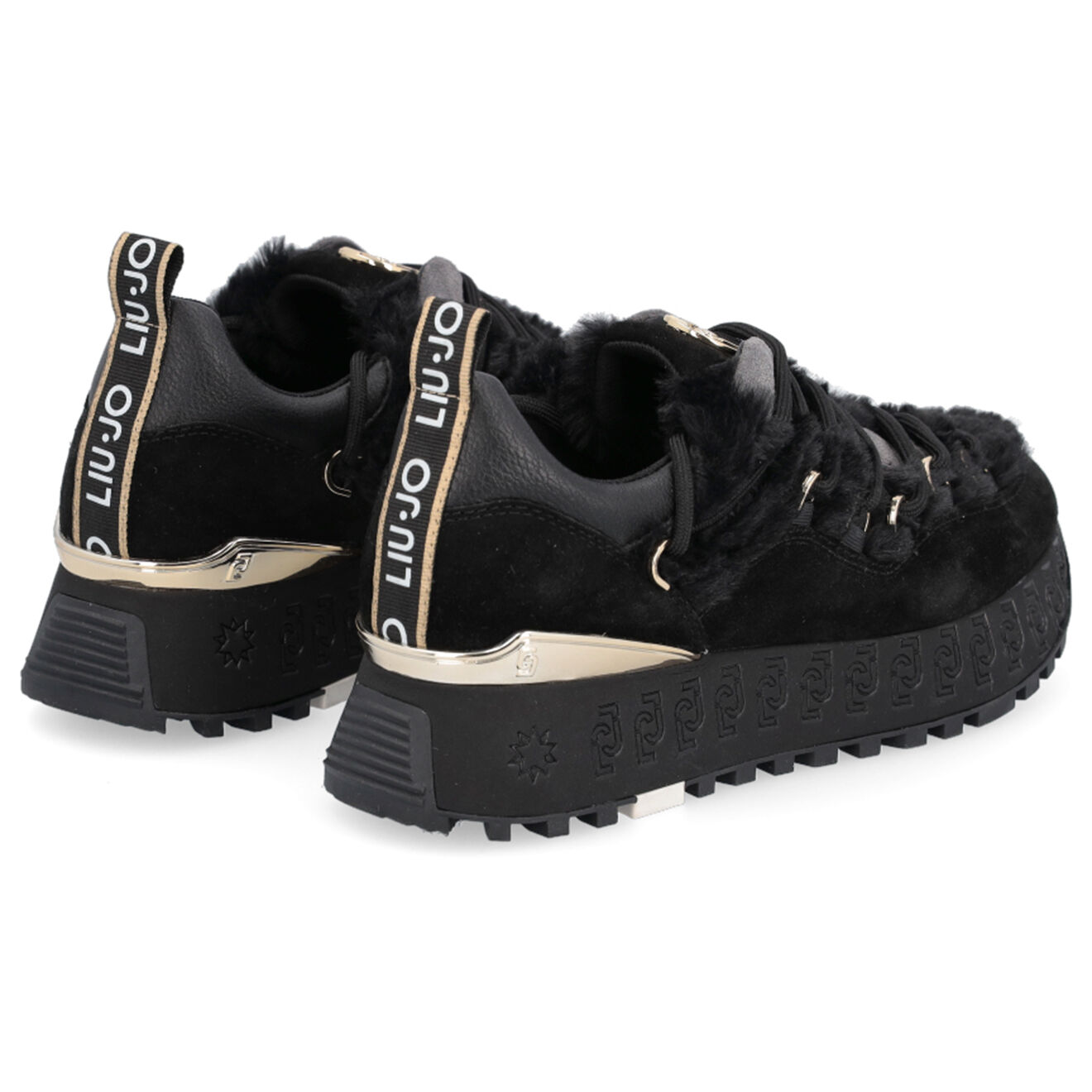 Liu-Jo Sneakers en Cuir Maxi noires
