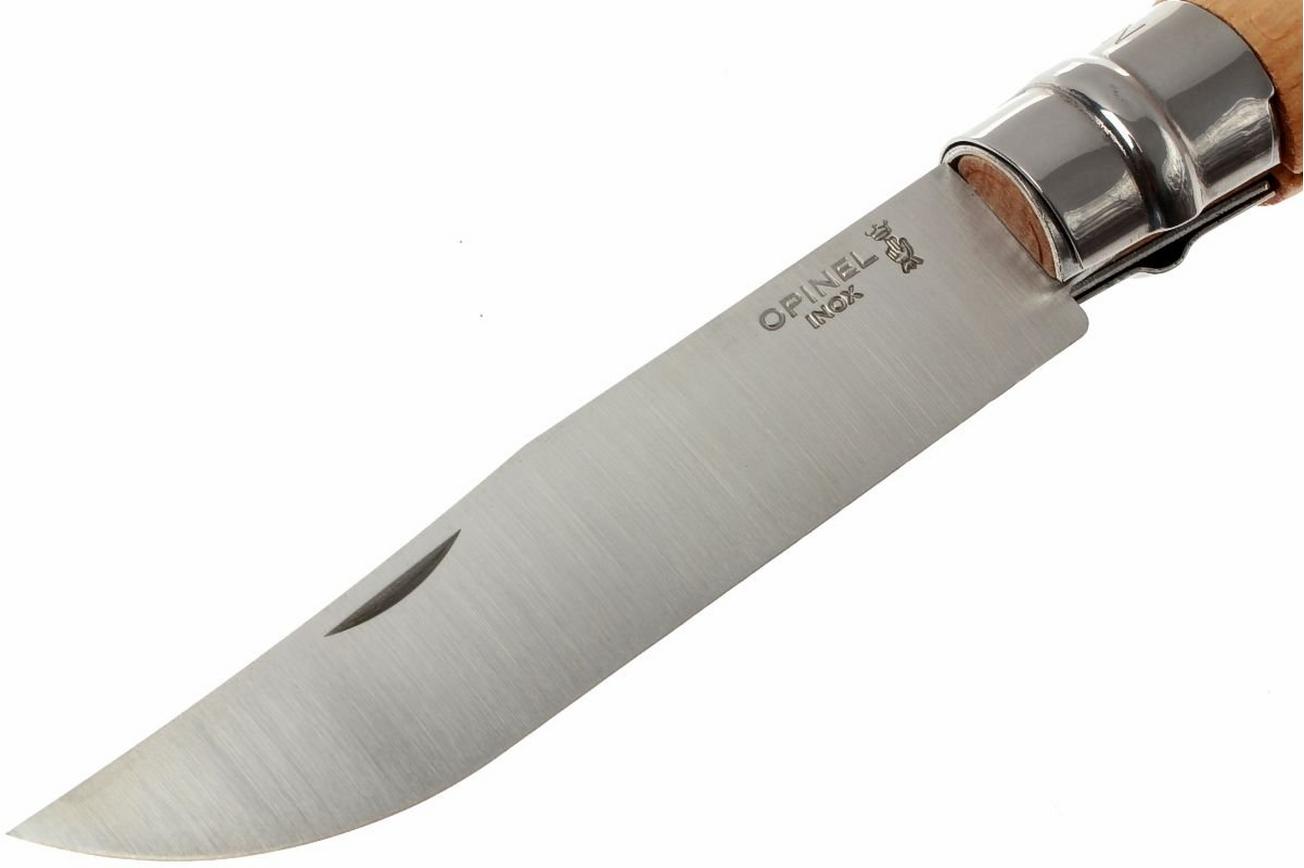Opinel zakmes No. 12RV, roestvast staal, lemmetlengte 12 cm