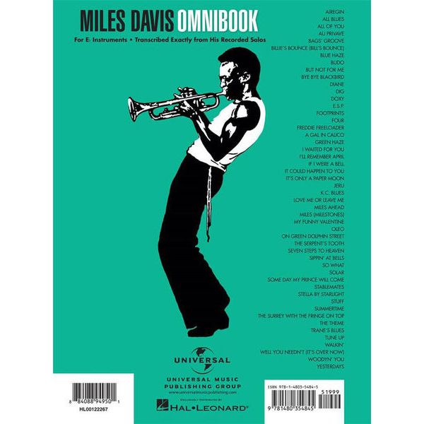 Hal Leonard Miles Davis Omnibook Eb