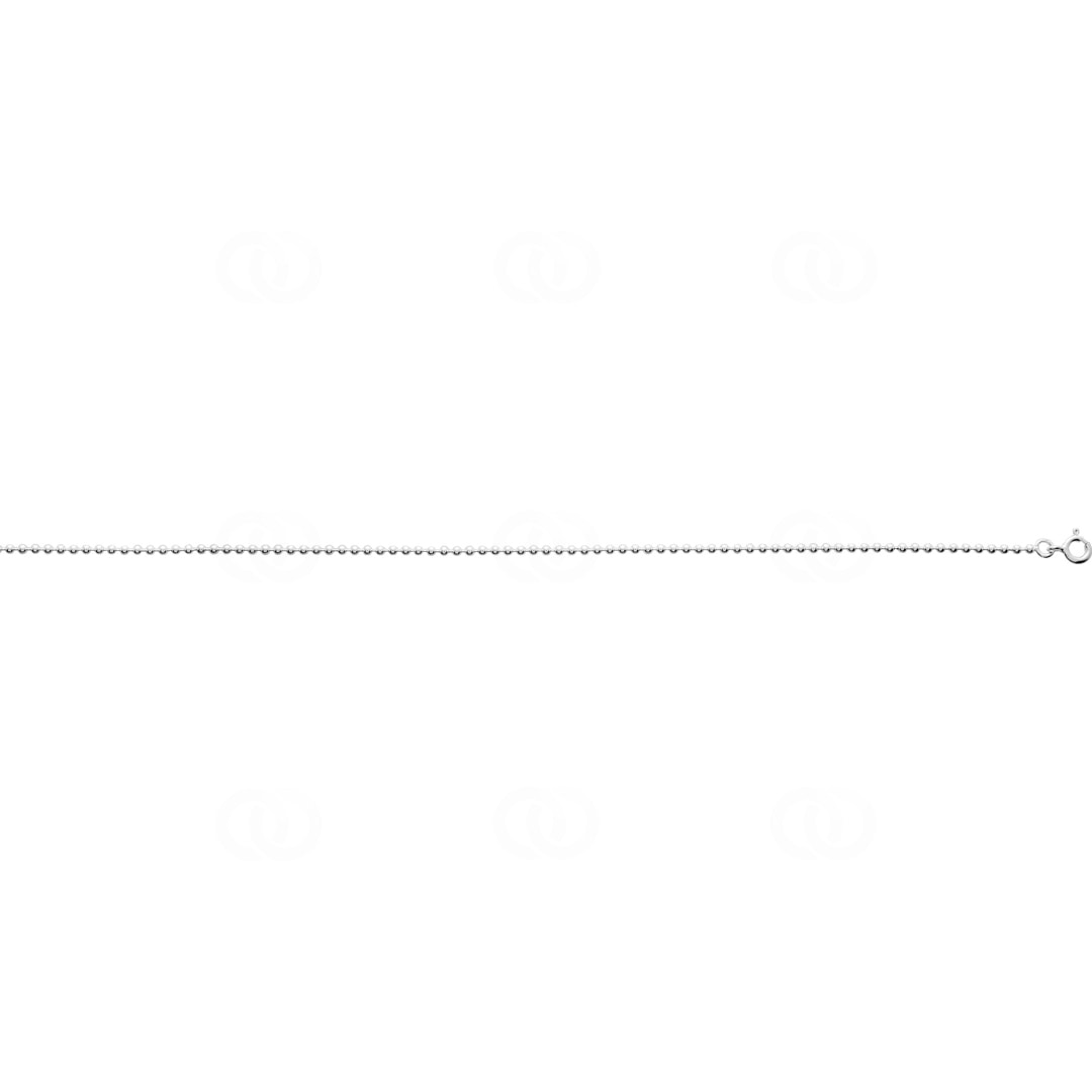 Fusskette Fantasie 925 Silber rhodiniert 26cm