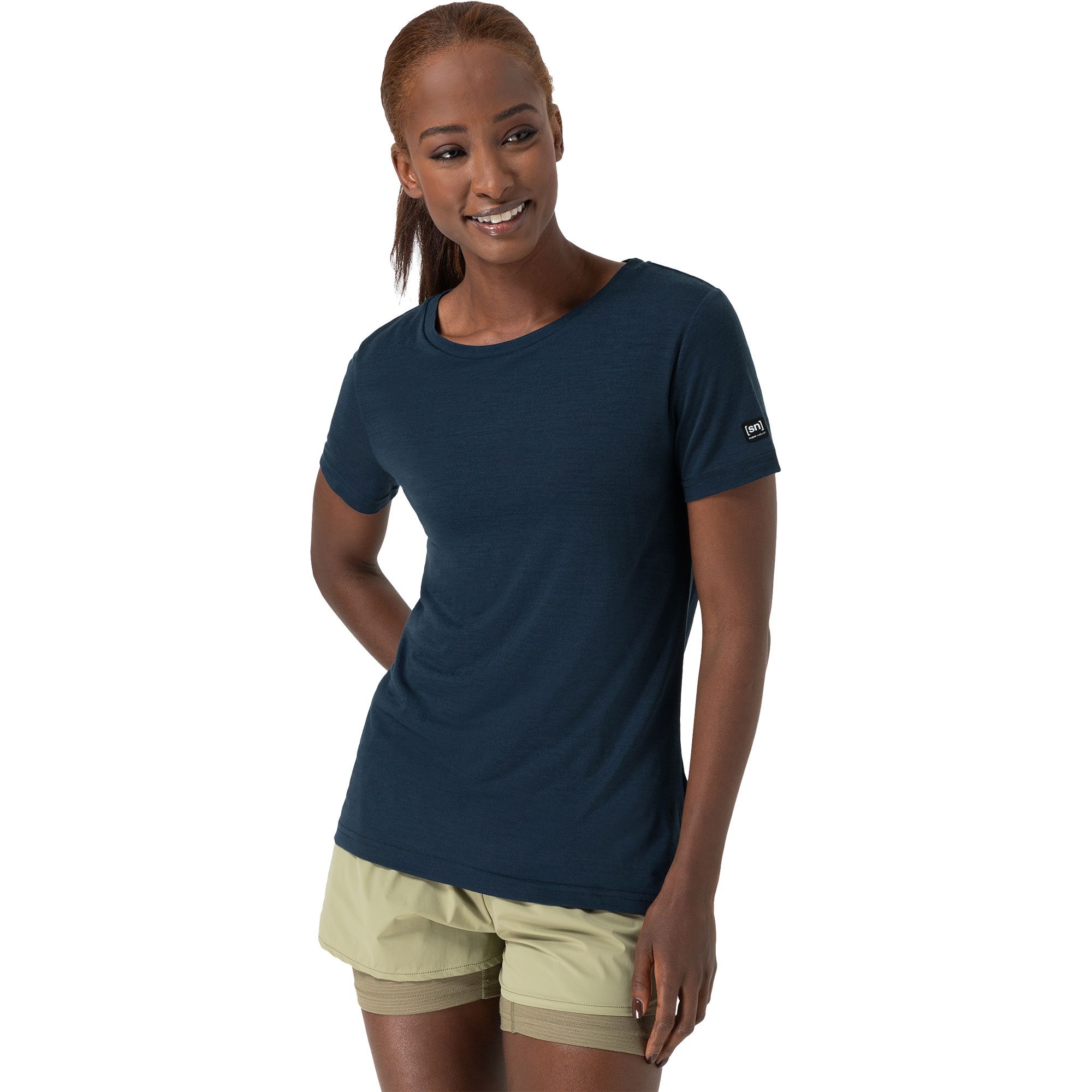 super.natural The Essential T-Shirt Damen blueberry