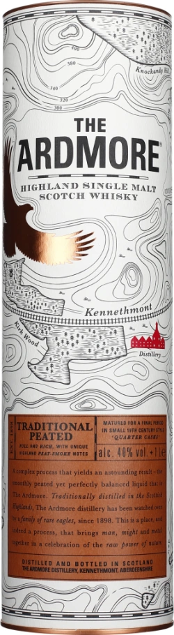 ARDMORE SINGLE MALT TRADITIONAL PEATED 1LTR