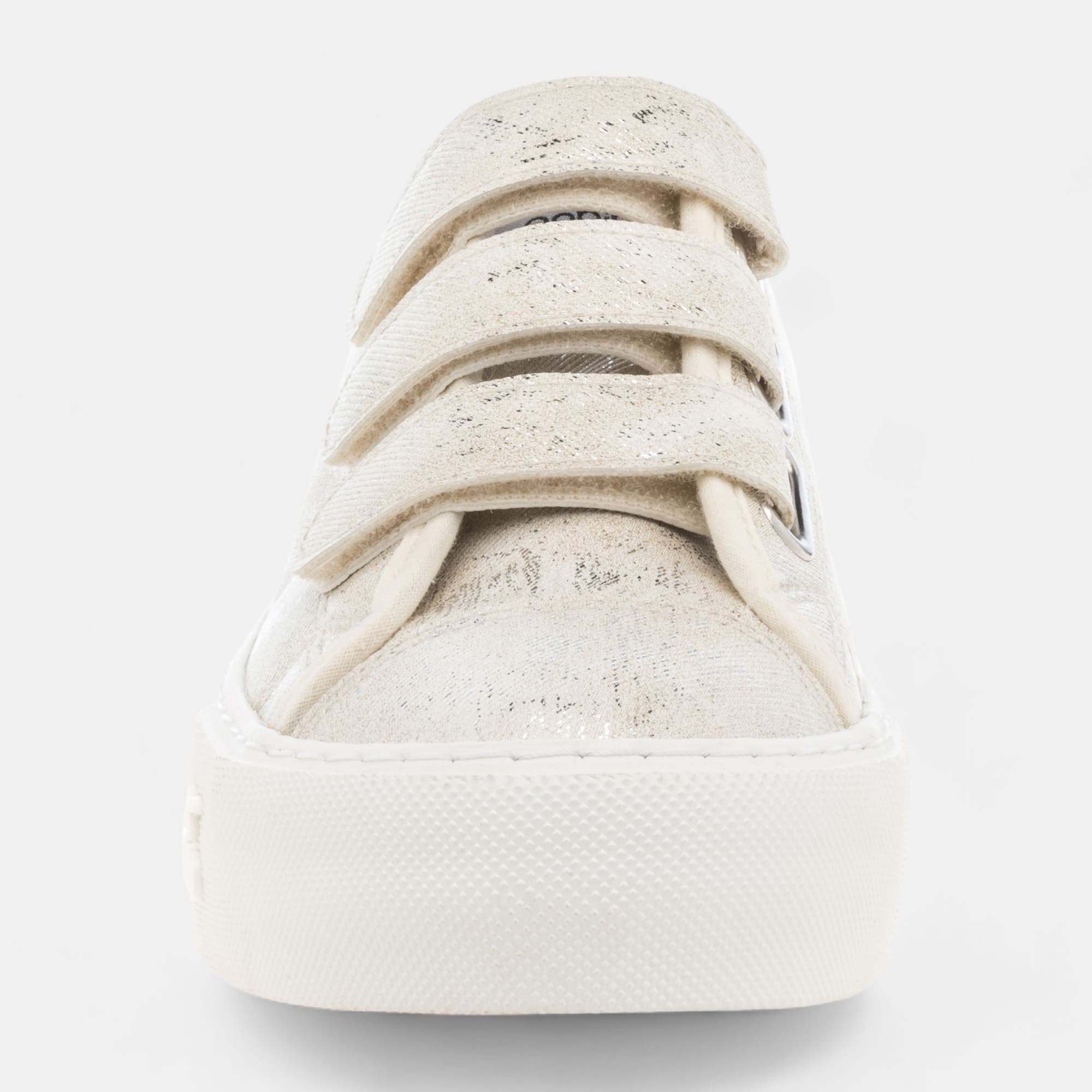 Baskets en toile Femme or