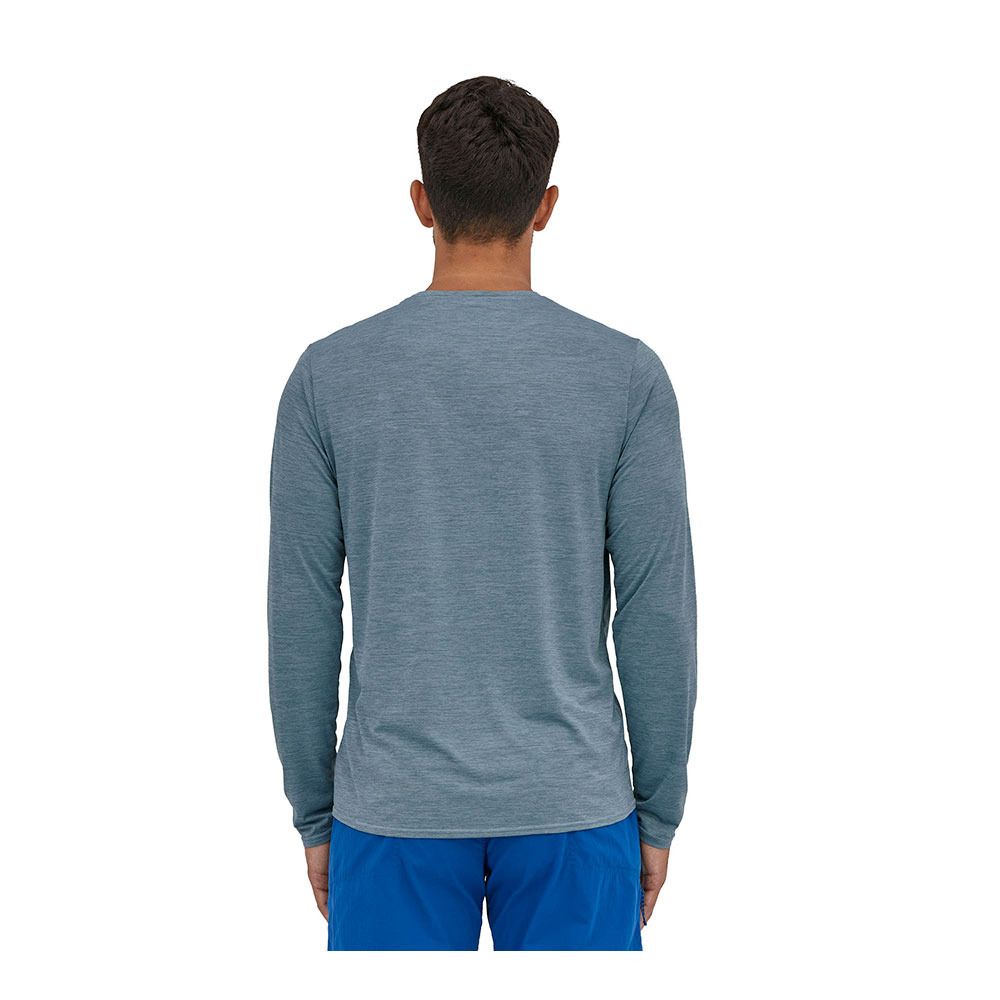 Patagonia CAPILENE COOL DAILY GRAPHIC - Maillot Homme line logo ridge stripe: light plume grey x-dye