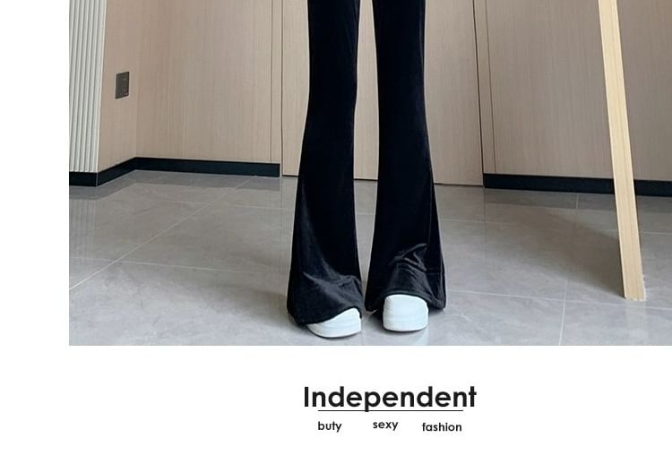 Magimomo - High Rise Velvet Bootcut Pants (diverse ontwerpen)