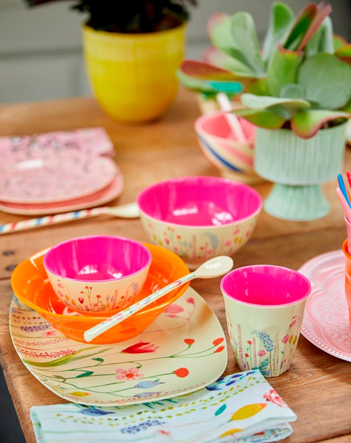 Melamin-Becher SUMMER FLOWERS medium