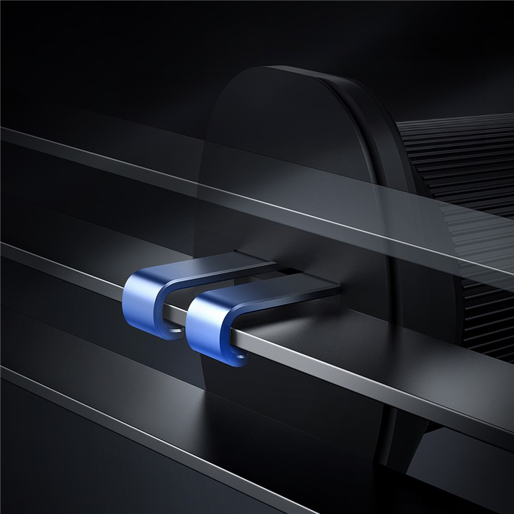 (15W) Magnetische Qi Wireless Auto KFZ Smartphone Halterung Ladegerät für Lüftungsgitter - Schwarz