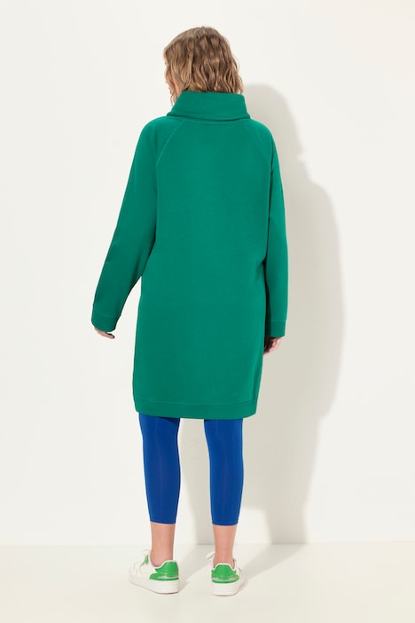 Sweatkleid, Stehkragen, Langarm, Taschen