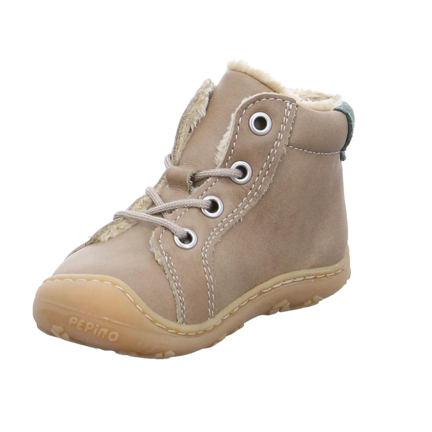 PEPINO Lauflernschuh Beige Leder  unisex Bottine