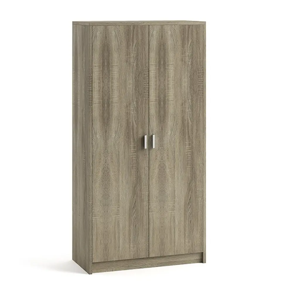 Interiax Opbergkast - Kledingkast 'Aurora' - Sonoma Eik - 2 Deurs - 148x72x36cm