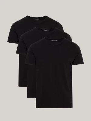 Pacote com 3 camisetas de algodão com decote em V