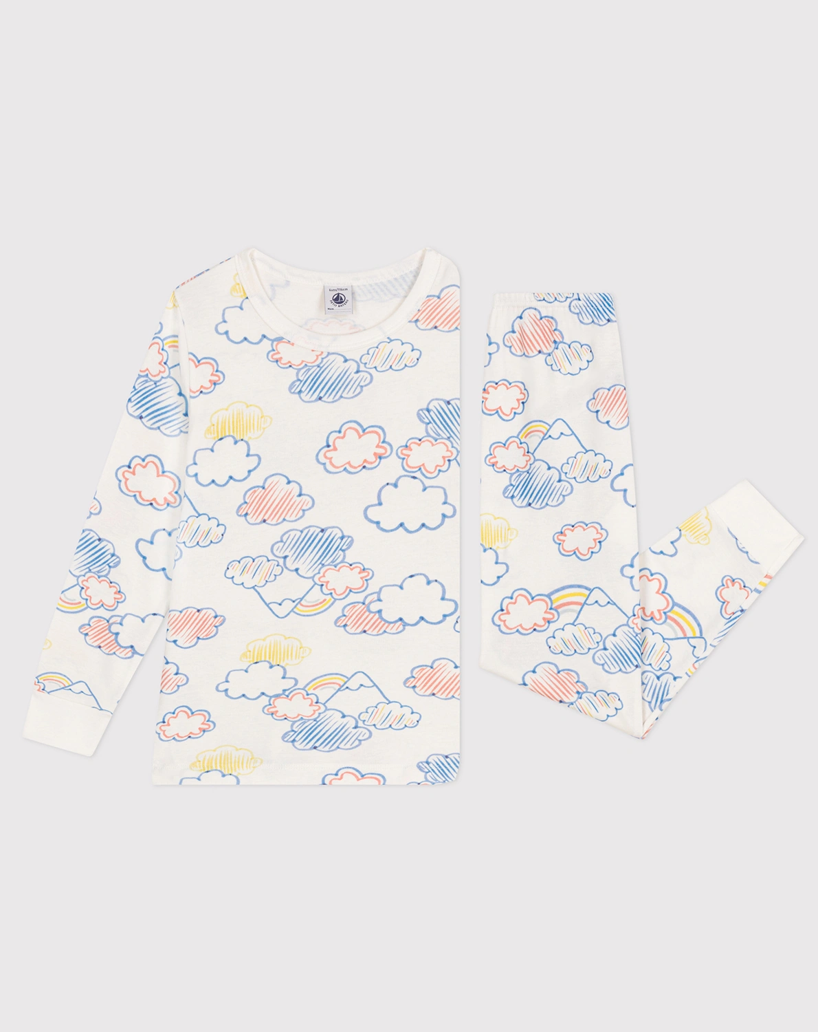 Schlafanzug MANIERE CLOUDS lang in marshmallow