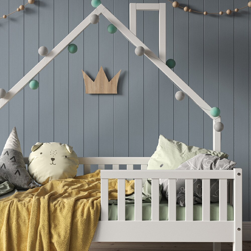 VitaliSpa Hausbett Kinderbett Spielbett Noemi 70x140cm Schubladen Rausfallschutz