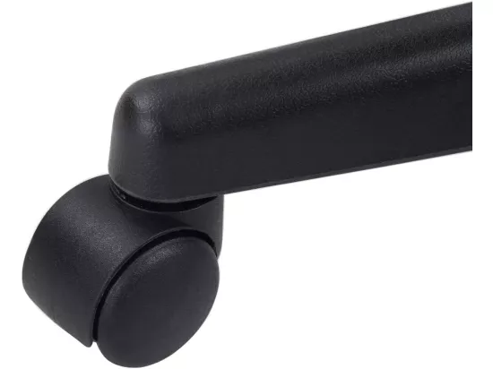 Tabouret à roulettes siège rond simili cuir rembourré pivotant hauteur réglable YÉ (blanc noir)