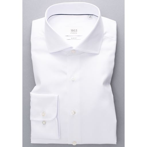 Eterna Luxury Slim Fit Skjorte, Hvid, 42