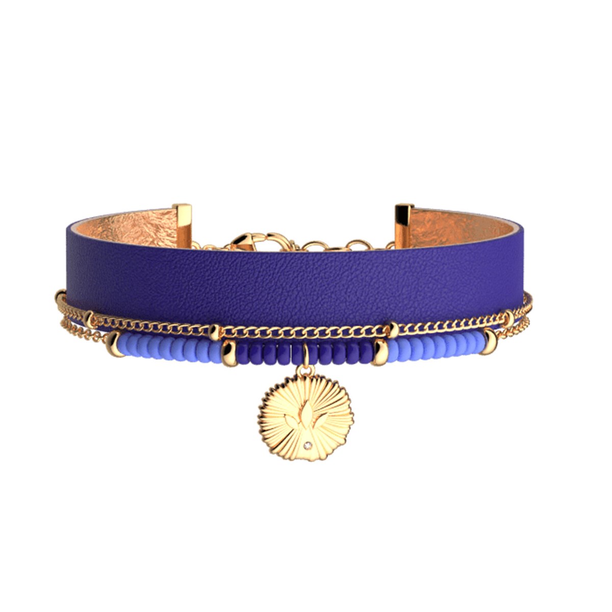 Bracelet Les Cadettes multirangs Girafe