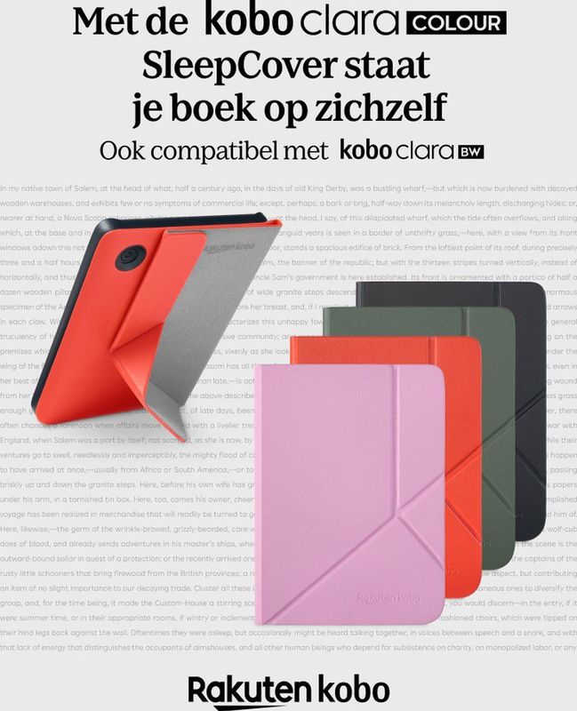 Kobo - Clara 2E - Dubbelzijdige Hoes - Zwart - Duurzaam