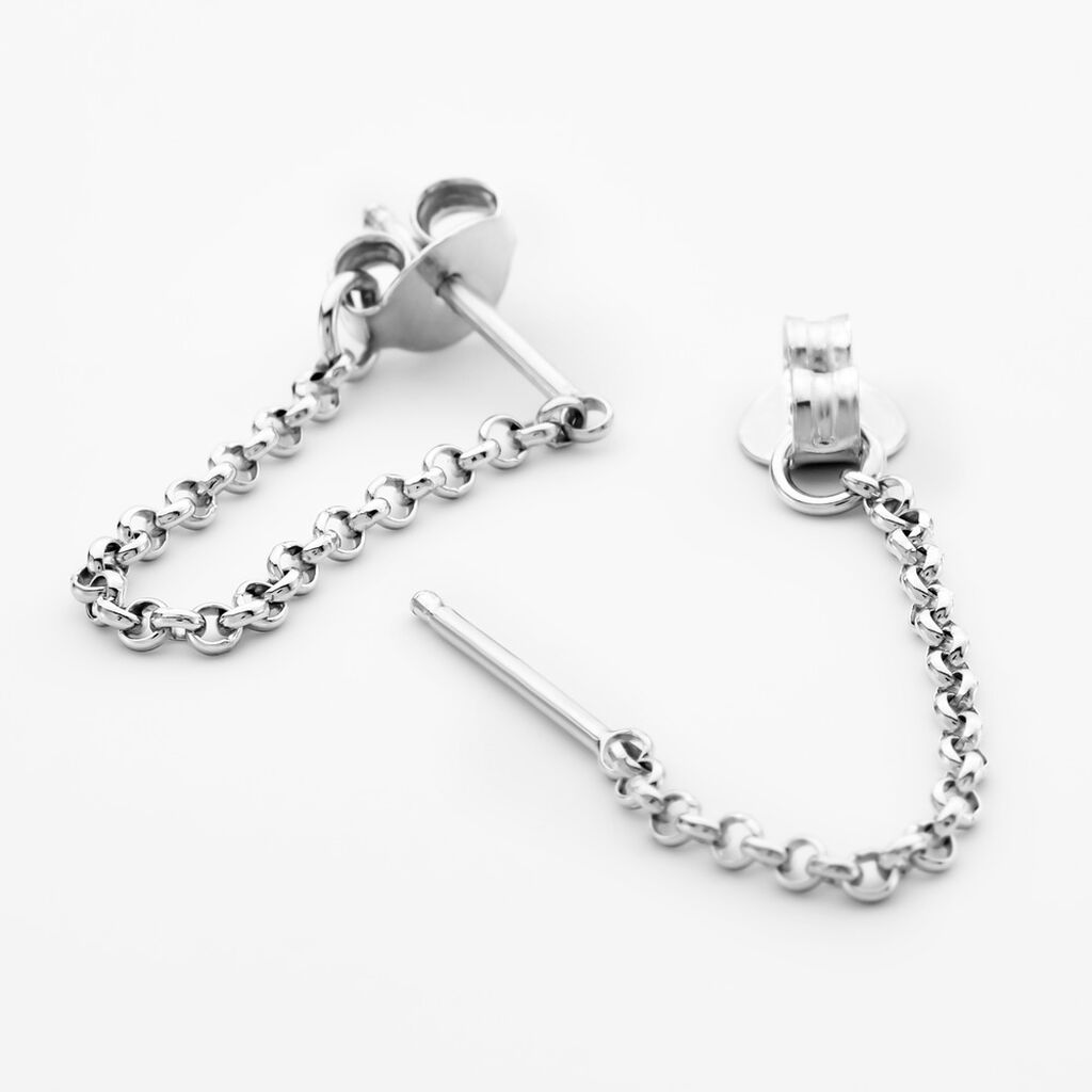 Boucles D'oreilles Pendantes Argent Leent